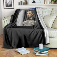 There is Motion At Your Front Door Abraham Lincoln Meme Throw Blanket