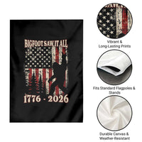 Bigfoot 250th Anniversary USA Garden Flag Bigfoot Saw It All 1776 2026 4th of July