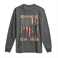 Bigfoot 250th Anniversary USA Long Sleeve Shirt Bigfoot Saw It All 1776 2026 4th of July