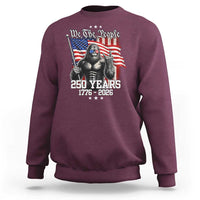 250th Anniversary USA Bigfoot Sweatshirt Sasquatch 250 Years Independence