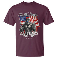 250th Anniversary USA Bigfoot T Shirt Sasquatch 250 Years Independence