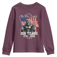 250th Anniversary USA Bigfoot Youth Sweatshirt Sasquatch 250 Years Independence