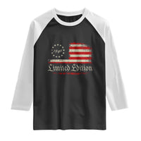80th Birthday 1946 Limited Edition Raglan Shirt Gifts for 80 Years Old Vintage American Flag