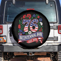 Bicentennial Babe 50th Birthday Spare Tire Cover Vintage 1976 Retro USA Floral