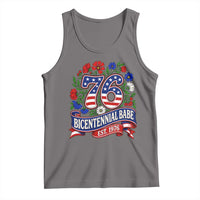 Bicentennial Babe 50th Birthday Tank Top Vintage 1976 Retro USA Floral