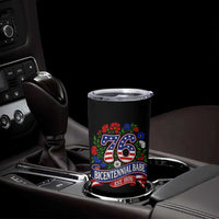 Bicentennial Babe 50th Birthday Tumbler Cup Vintage 1976 Retro USA Floral