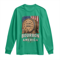 Bourbon Built America 250 Years Long Sleeve Shirt Patriotic Whiskey 250th Anniversary USA