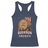 Bourbon Built America 250 Years Racerback Tank Top Patriotic Whiskey 250th Anniversary USA