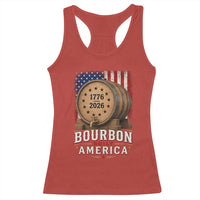 Bourbon Built America 250 Years Racerback Tank Top Patriotic Whiskey 250th Anniversary USA