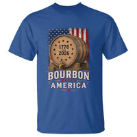 Bourbon Built America 250 Years T Shirt Patriotic Whiskey 250th Anniversary USA