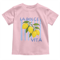 La Dolce Vita Lemon Italian Summer Toddler T Shirt Blue Striped