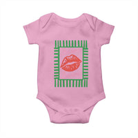 French Bisous Paris Vacation Retro Summer Vibes Baby Onesie