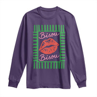 French Bisous Paris Vacation Retro Summer Vibes Long Sleeve Shirt
