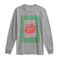 French Bisous Paris Vacation Retro Summer Vibes Long Sleeve Shirt