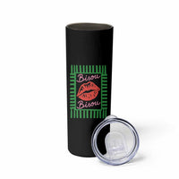 French Bisous Paris Vacation Retro Summer Vibes Skinny Tumbler