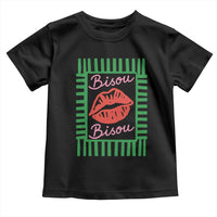 French Bisous Paris Vacation Retro Summer Vibes Toddler T Shirt