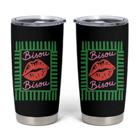 French Bisous Paris Vacation Retro Summer Vibes Tumbler Cup