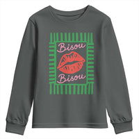 French Bisous Paris Vacation Retro Summer Vibes Youth Sweatshirt