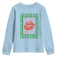 French Bisous Paris Vacation Retro Summer Vibes Youth Sweatshirt