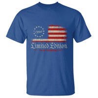 30th Birthday 1996 Limited Edition T Shirt Gifts for 30 Years Old Vintage American Flag