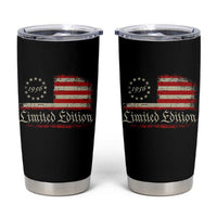 70th Birthday 1956 Limited Edition Tumbler Cup Gifts for 70 Years Old Vintage American Flag