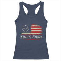 50th Birthday 1976 Limited Edition Racerback Tank Top Gifts for 50 Years Old Vintage American Flag