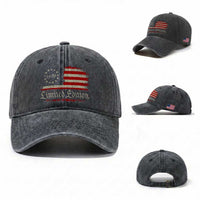 40th Birthday 1986 Limited Edition Washed Cotton Baseball Cap Gifts for 40 Years Old Vintage American Flag