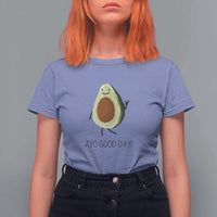 Avocado T Shirt For Women Avo Good Day Cute Fruit - Wonder Print Shop