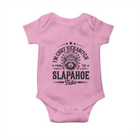 Funny I'm Chief Kickabitch From The Slapahoe Tribe Baby Onesie Native American Racoon - Wonder Print Shop