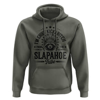 Funny I'm Chief Kickabitch From The Slapahoe Tribe Hoodie Native American Racoon - Wonder Print Shop
