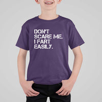 Funny Dont Scare Me I Fart Easily T Shirt For Kid Humor Hilarious - Wonder Print Shop