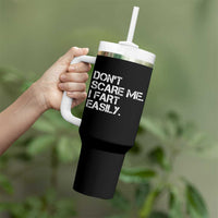 Funny Dont Scare Me I Fart Easily Tumbler With Handle Humor Hilarious - Wonder Print Shop