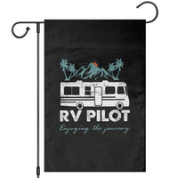 Funny RV Pilot Camping Garden Flag Enjoying The Journey Motorhome Travel Vacation - Wonder Print Shop