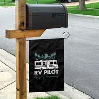 Funny RV Pilot Camping Garden Flag Enjoying The Journey Motorhome Travel Vacation - Wonder Print Shop