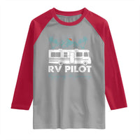 Funny RV Pilot Camping Raglan Shirt Enjoying The Journey Motorhome Travel Vacation - Wonder Print Shop