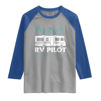 Funny RV Pilot Camping Raglan Shirt Enjoying The Journey Motorhome Travel Vacation - Wonder Print Shop