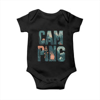 Camping Nature Adventure Campfire Tent Mountains Baby Onesie - Wonder Print Shop