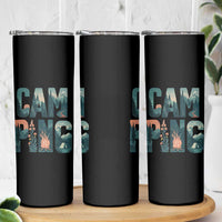 Camping Nature Adventure Campfire Tent Mountains Skinny Tumbler - Wonder Print Shop