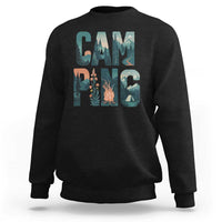 Camping Nature Adventure Campfire Tent Mountains Sweatshirt - Wonder Print Shop