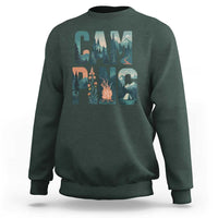 Camping Nature Adventure Campfire Tent Mountains Sweatshirt - Wonder Print Shop
