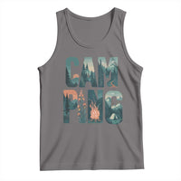 Camping Nature Adventure Campfire Tent Mountains Tank Top - Wonder Print Shop