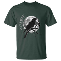 Funny F Caw F T Shirt Black Crow Moon Gothic Adult Humor - Wonder Print Shop