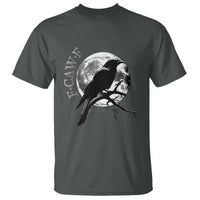 Funny F Caw F T Shirt Black Crow Moon Gothic Adult Humor - Wonder Print Shop