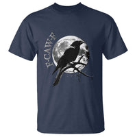 Funny F Caw F T Shirt Black Crow Moon Gothic Adult Humor - Wonder Print Shop