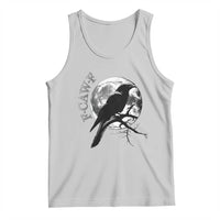 Funny F Caw F Tank Top Black Crow Moon Gothic Adult Humor - Wonder Print Shop