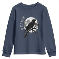 Funny F Caw F Youth Sweatshirt Black Crow Moon Gothic Adult Humor - Wonder Print Shop