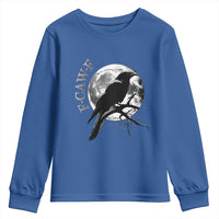 Funny F Caw F Youth Sweatshirt Black Crow Moon Gothic Adult Humor - Wonder Print Shop