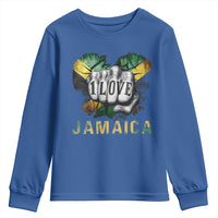 Jamaica One Love Youth Sweatshirt Rasta Reggae Punching Hand Jamaican Flag - Wonder Print Shop