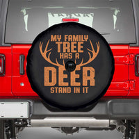 Funny My Family Tree Has A Deer Stand In It Spare Tire Cover Deer Hunting - Wonder Print Shop