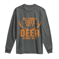 Funny My Family Tree Has A Deer Stand In It Long Sleeve Shirt Deer Hunting - Wonder Print Shop